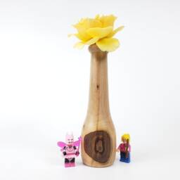 "Handmade Maple Bud Vase Modern Wood Flower Vase - 7.5"" X 2.5" - thumbnail 2