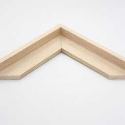 Oak Colour - 22mm Deep Wooden Tray Frame For Canvas. Standard Sizes. Floating Effect. Frame. Floater Canvases - thumbnail 3