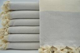 "Light Gray Towel, Pool Towel, Diamond Towel, Turkish Towel 40""x70" - thumbnail 1