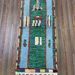 Custom Beni Ourain Runner Rug Moroccan Wool Hallway - thumbnail 2
