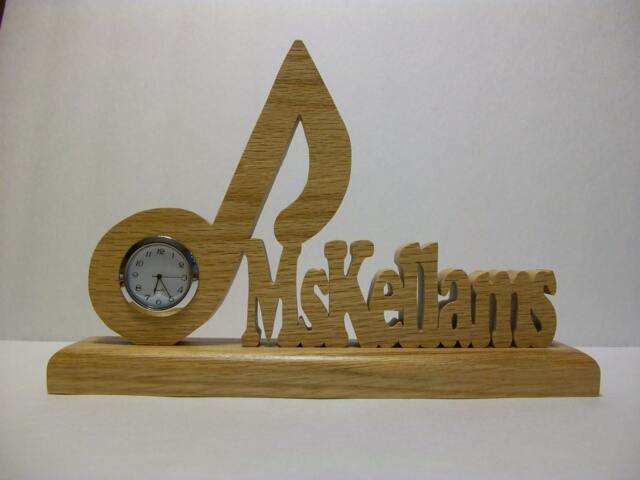 Music Teacher's Desk Clock, Personalized With Teacher's Name - image 1