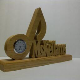 Music Teacher's Desk Clock, Personalized With Teacher's Name - thumbnail 2