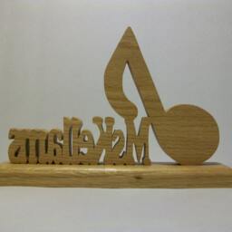 Music Teacher's Desk Clock, Personalized With Teacher's Name - thumbnail 3