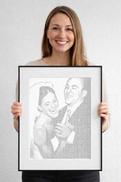 Custom Any Song Lyrics From Photo Personalized First Dance Text To Picture 1st Anniversary Favorite Canvas Print - image 1