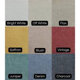 Gathered Lampshade - Linen White Colour Flat Bottom Lamp Or Pendant Light - thumbnail 2