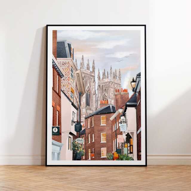 York Art Print, Travel Print, Poster, Art, UK, UK Cathedral - image 1
