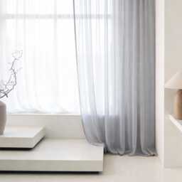 Sheer Linen Curtains With Back Tabs Tape, Curtain Panels, Lightweight Window Drapes