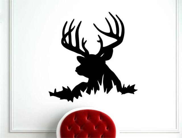 Deer Wall Sticker, Dear Head Decal, Hunting Art, Art - image 1