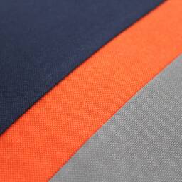 Navy Blue, Orange & Grey Colorblock Pillow Cover - All Sizes, Home Gifts For You - thumbnail 3