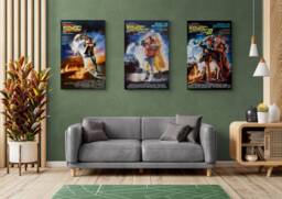 Back To The Future Movie Poster Canvas Art - Set Of 3 - thumbnail 1