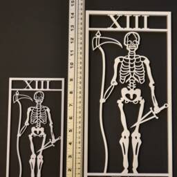 Death Tarot Card, Skeleton Trellis For Indoor Houseplants, 3D Printed Plant Support Stake - thumbnail 4
