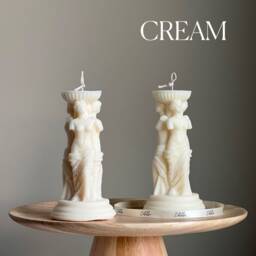 Venus Greek Goddess Soy Candle Sculptural Column Statue Candle - thumbnail 3