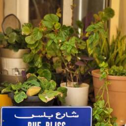 Bliss Street Vintage Sign - Aluminium Road Hamra Aub Lebanese Souvenir Gift Wall Mount Lebanon Signs Beirut - thumbnail 2
