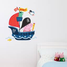 Peppa Pig George Pirate Ship Wall Sticker, Decal - thumbnail 2
