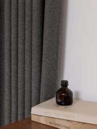 Fendley Cotton Blend Blackout Curtain, 6 Colors, Textured Minimalist Drapery, Room Darkening Thermal Curtain For Bedroom Livingroom, 1Pc