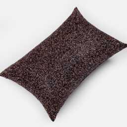 Hand Embroidered Black & Gold Pillow Cover, Luxury Art Silk - Bmcc015 - thumbnail 2