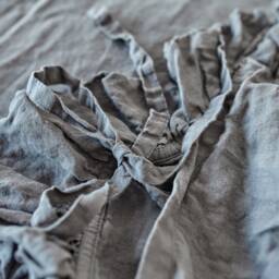 Handmade Linen Ruffle Duvet Cover Queen, King, Twin Sizes Bedding - thumbnail 4