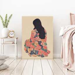 Abstract People Art - Mid Century Art, Modern Wall Minimalist Print, Living Room Female Figure - thumbnail 3