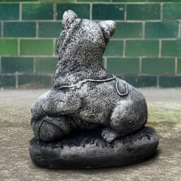 Playful Concrete Kitty Statue Outdoor Cat Sculpture Cement Kitten Lawn Figure Stone Memorial Pet Ornament Handmade Cat Art Gift - thumbnail 4