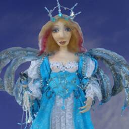 Ankara, One Of A Kind, Fairy, Queen, Clay Doll, Fiber Art, Unique Gift, Michelle Munzone, Bamboledesigns, Art Home Decor, Sculpture - thumbnail 3