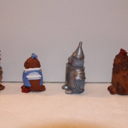 Wizard Of Oz Owl Figurines, Acrylic Painted Resin Ornaments, Set 4 - thumbnail 3