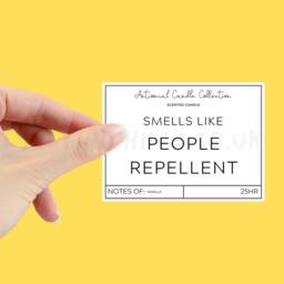 Smells Like People Repellent Candle, Secret Santa Ideas, Christmas Gifts, Birthday Present, Funny ??? - thumbnail 2