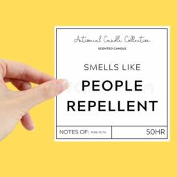 Smells Like People Repellent Candle, Secret Santa Ideas, Christmas Gifts, Birthday Present, Funny ??? - thumbnail 3