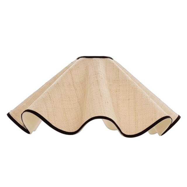 Coolie Curvy Lampshade - Raffia Flat Edged Available in Any Colour Or Fitting - image 1