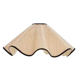 Coolie Curvy Lampshade - Raffia Flat Edged Available in Any Colour Or Fitting - thumbnail 1
