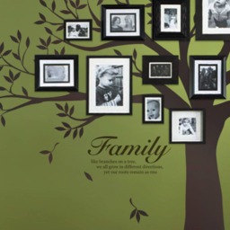 Family Tree Branches Quote Wall Decal - Living Room Decor - thumbnail 2
