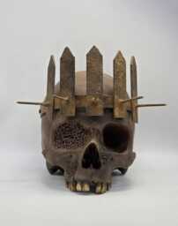 The Blind King . Realistic Plaster Of Paris Life Size Human Skull Replica - thumbnail 1