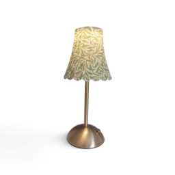 Beautiful Decoupaged William Morris Inspired Green Willow Usb Rechargeable Table Lamp. Indoor/Outdoor Lamp.cordless Lamp.portable - thumbnail 4