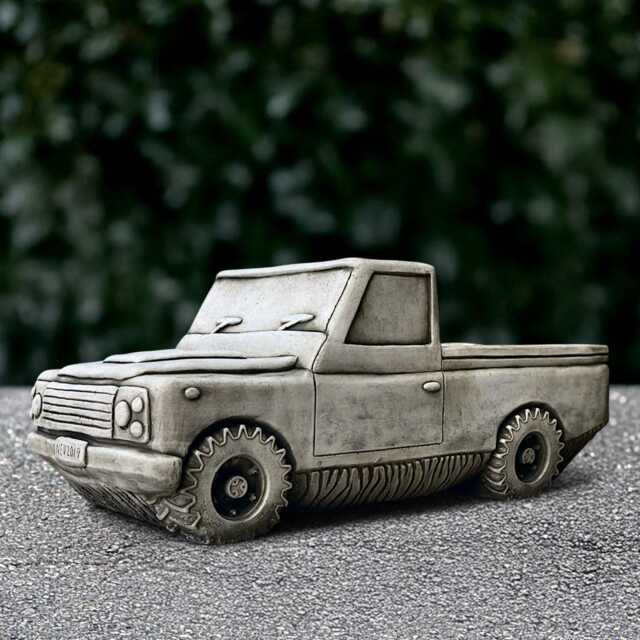 Concrete Car Statue Outdoor Flower Pot Sculpture Stone Plant Figurine Cement Planter Ornament Front Door Decoration Modern - image 1