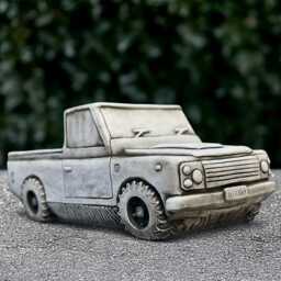 Concrete Car Statue Outdoor Flower Pot Sculpture Stone Plant Figurine Cement Planter Ornament Front Door Decoration Modern - thumbnail 3