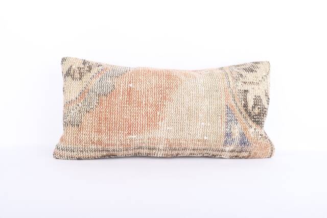 12x24 Turkish Kilim Lumbar Pillow Handwoven Bohemian Cover - image 1
