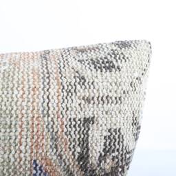12x24 Turkish Kilim Lumbar Pillow Handwoven Bohemian Cover - thumbnail 3