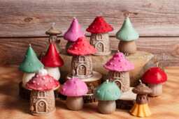 Mushroom Magic - Hand-Poured Soy Candle - Autumn Decor Gift - thumbnail 1