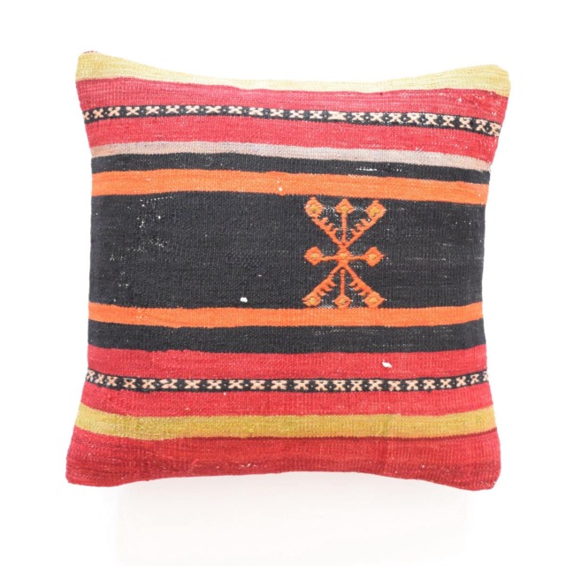 Housse De Coussin Turkish Pillow Tribal Cushion Marokkaanse Kussens Kilim 18 X Moroccan Rug Etnische 45X45 - image 1