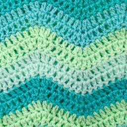 Throw Pillow, Vegan Cushion Cover Hand Crochet, Soft Green, Turquoise Blue Textured By Spinningstreak - thumbnail 4