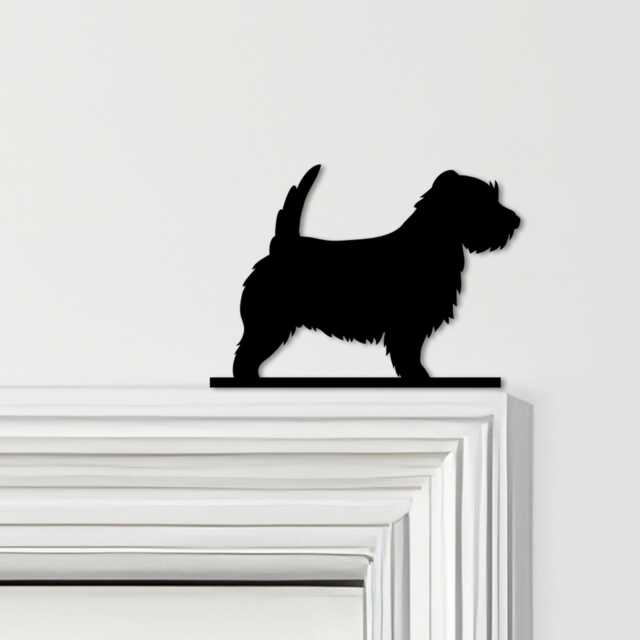 Door Topper Norfolk Terrier Dog Various Colours Top Of Decorative Sign - Novelty Wall Decor, Frame Art, Art - image 1
