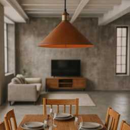Decorative Lampshade Leather Pendant Light For Kitchen Or Dining - Chandelier Home Improvement Summer - thumbnail 2