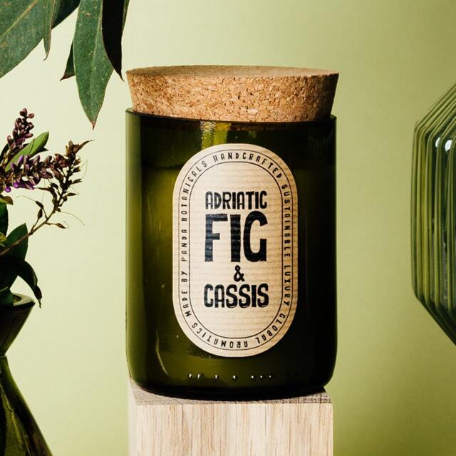 Eco Soy Wax Candle Gift Set Adriatic Fig & Cassis Scent - image 1