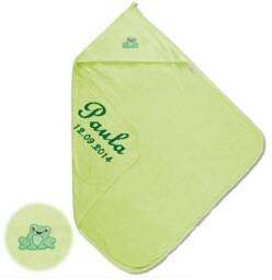 Baby Hooded Towel Embroidered With Name - thumbnail 3
