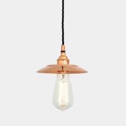 Suva Vintage Copper Bare Bulb Pendant Light