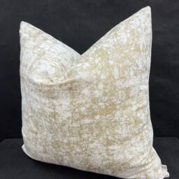 Luxury Designer Abstract Gold Cream Cushion Pillow Throw Cover - thumbnail 4