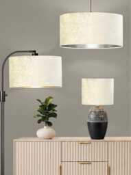 New Premium Quality Luxury Ivory Cream Glamour Velvet Drum Lamp Shade Pendant Light With All Shapes & Sizes Available