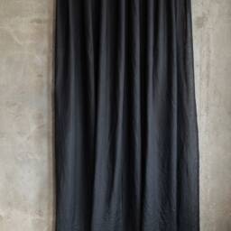 Black Linen Curtains, Organic Window Drapes, Custom Panels, Rustic Farmhouse Decor - thumbnail 3