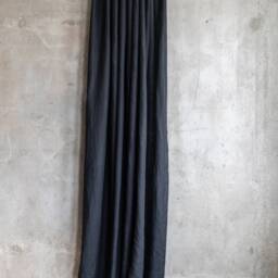 Black Linen Curtains, Organic Window Drapes, Custom Panels, Rustic Farmhouse Decor - thumbnail 2