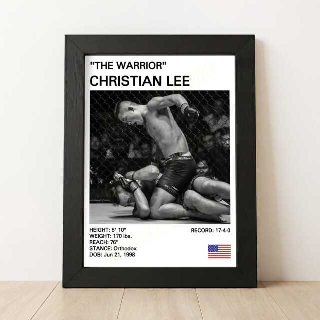 Christian Lee Mma Poster Knockout Art Print - image 1