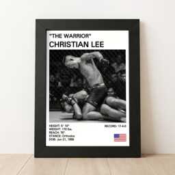 Christian Lee Mma Poster Knockout Art Print - thumbnail 1